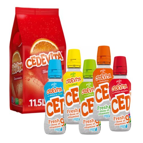900 gramm vérnarancs + 2 db Cedevita fresh